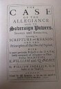 The Case of Allegiance