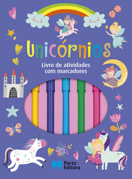 Unicórnios - Livro de atividades com marcadores