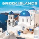 Greek Islands Square Wall Calendar 2025