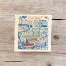 Julia Gash Wooden Coaster - Cardiff