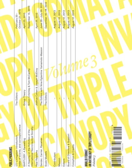 Invalid Format - an Anthology of Triple Canopy