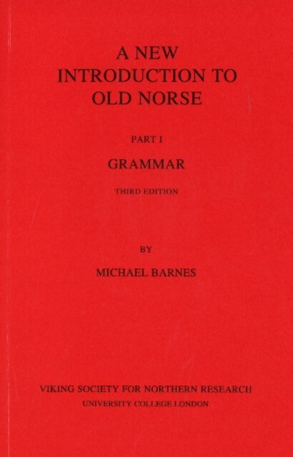 New Introduction to Old Norse
