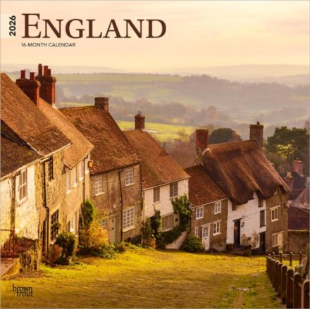 England 2026 Square Flap Calendar