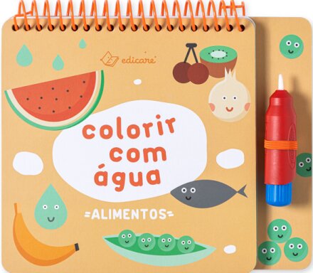 Alimentos - Colorir Com Água