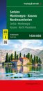 Serbia - Montenegro - North Macedonia Road Map