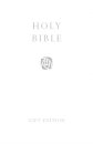 HOLY BIBLE: King James Version (KJV) White Compact Gift Edition