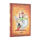 2026 Asterix & Obelix (The Adventures of Asterix) Mini 12-month Horizontal Hardcover Flexi Dayplanner 2026 (Elastic Band Closure)