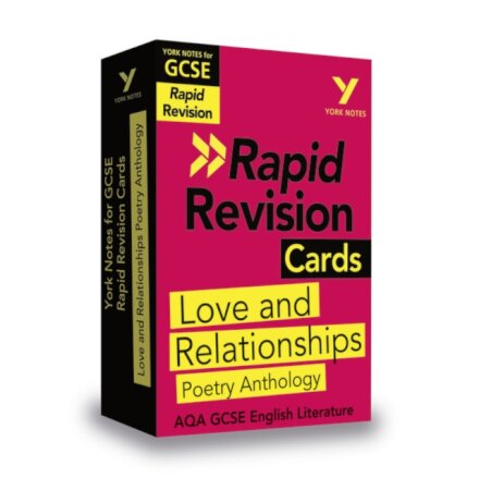 York Notes RAPID AQA GCSE (Revision Cards) Love and Relationships Poetry Anthology - for 2026, 2027 exams