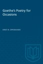 Goethe's Poetry for Occasions