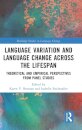 Language Variation and Language Change Across the Lifespan