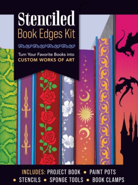 Stenciled Book Edges Kit