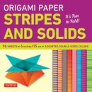 Origami Paper - Stripes and Solids 6" - 96 Sheets