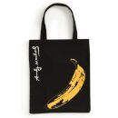 Warhol Banana Canvas Tote Bag - Black