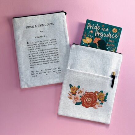 Pride and Prejudice Chapter One Book Sleeve