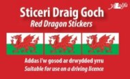 Sticeri Ddraig Goch / Red Dragon Stickers