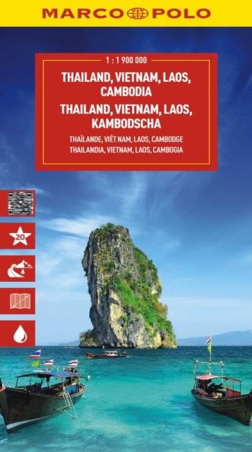 Thailand, Vietnam, Laos, Cambodia Marco Polo Map