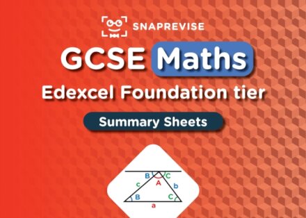 SnapRevise GCSE Edexcel Maths Foundation Summary Sheets