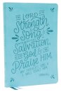 NKJV, Thinline Bible, Verse Art Cover Collection, Leathersoft, Teal, Red Letter, Thumb Indexed, Comfort Print