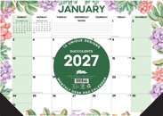 Succulents 2027 17" x 12" Monthly Deskpad