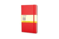 Moleskine Large Squared Hardcover Notebook Scarlet Red