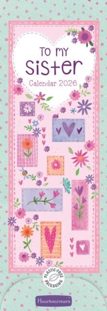 To My Sister Slim Calendar 2026