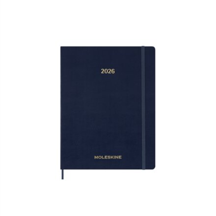 Moleskine 2026 13-Month Essential XXL Weekly Vertical Planner: Sapphire Blue