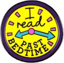 I Read Past Bedtime Pin Badge