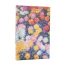 2026 Monet's Chrysanthemums Mini 12-month Horizontal Hardcover Flexi Dayplanner 2026 (Elastic Band Closure)