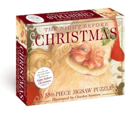 The Night Before Christmas: 550-Piece Jigsaw Puzzle and   Book