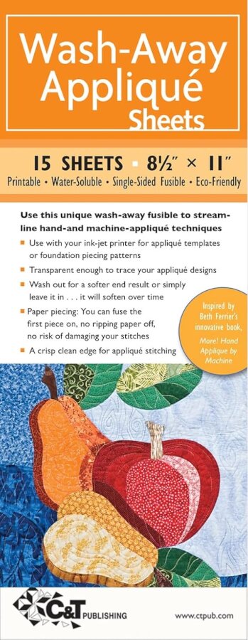 Wash-Away Applique Sheets