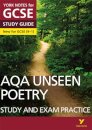AQA English Literature Unseen Poetry Study and Exam Practice York Notes GCSE - for 2026, 2027 exams