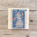 Julia Gash Wooden Coaster - Great Britain