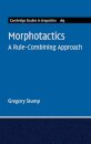 Morphotactics: Volume 169