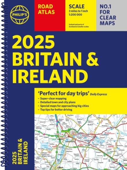 2025 Philip's Road Atlas Britain and Ireland
