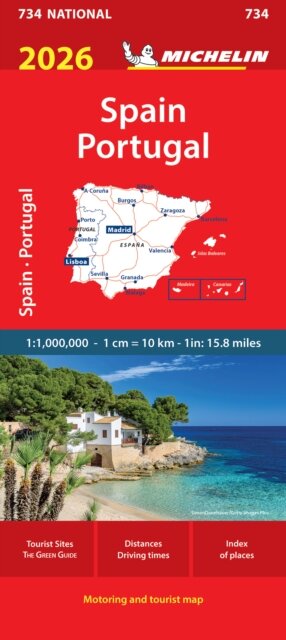 Spain & Portugal 2026 - Michelin National Map 734