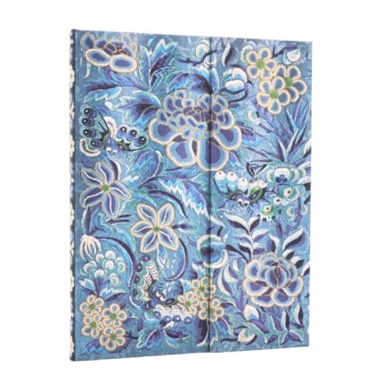 Blue Willow (Celebrate Hanfu) Ultra Lined Hardcover Journal (Wrap Closure)