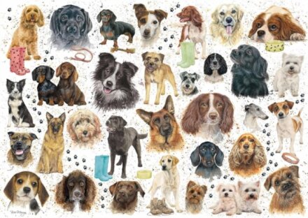 Jigsaw 1000 Piece - Dog Montage (Licensed Bree Merryn) (L)