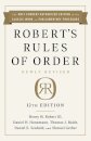 Robert's Rules of Order Newly Revised, 12th edition