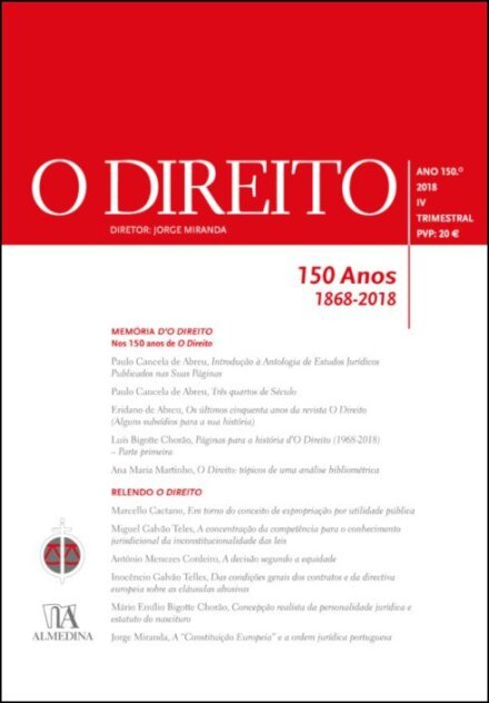 O Direito - Ano 150º - IV - 2018