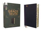 NASB, The Grace and Truth Study Bible (Trustworthy and Practical Insights), Leathersoft, Navy, Red Letter, 1995 Text, Thumb Indexed, Comfort Print