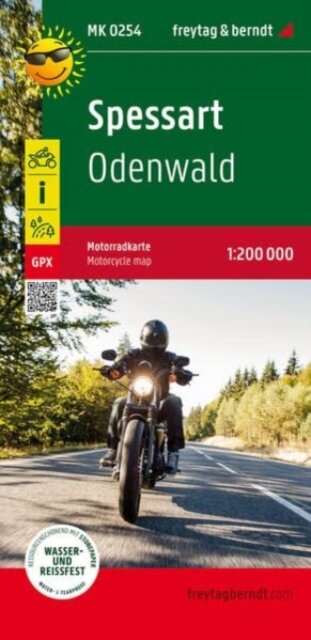 Spessart - Odenwald Motorcycle map 1:200.000
