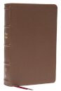 KJV Holy Bible: Large Print Single-Column with 43,000 End-of-Verse Cross References, Brown Genuine Leather, Personal Size, Red Letter, Comfort Print: King James Version