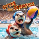 Otter Olympics 2026 Square Flap Calendar