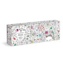 Andrea Pippins Flowers In Your Hair Color-In 1000 Piece Panoramic Puzzle