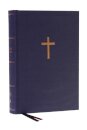 NKJV, Single-Column Wide-Margin Reference Bible, Cloth over Board, Blue, Red Letter, Comfort Print