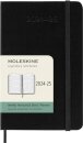 Moleskine 2025 18-Month Weekly Horizontal Pocket Hardcover Notebook: Black