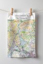 OS Map Tea-towel - Loch Lomond and The Trossachs National Park