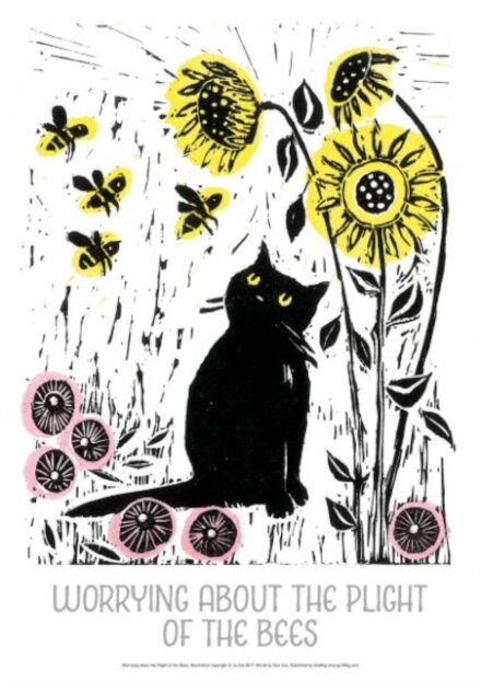 WORRYING ABOUT THE PLIGHT OF BEES