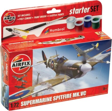 Airfix STARTER SET - SUPERMARINE SPITFIRE MKVC Model Toy