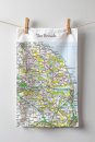 OS Map Tea-towel - The Broads